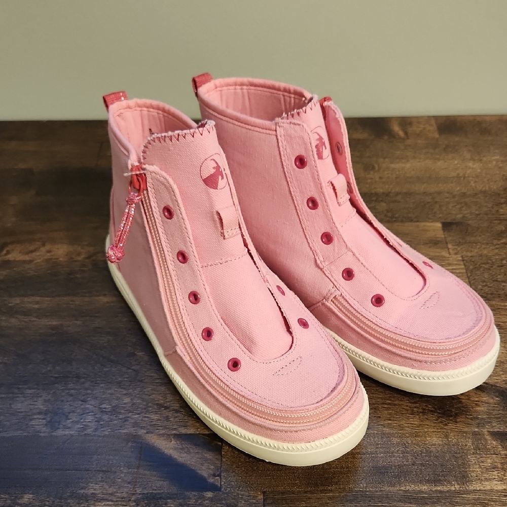 Billy Pink High Top Zipper Shoes Size 5 Kids - Size 7 Women's